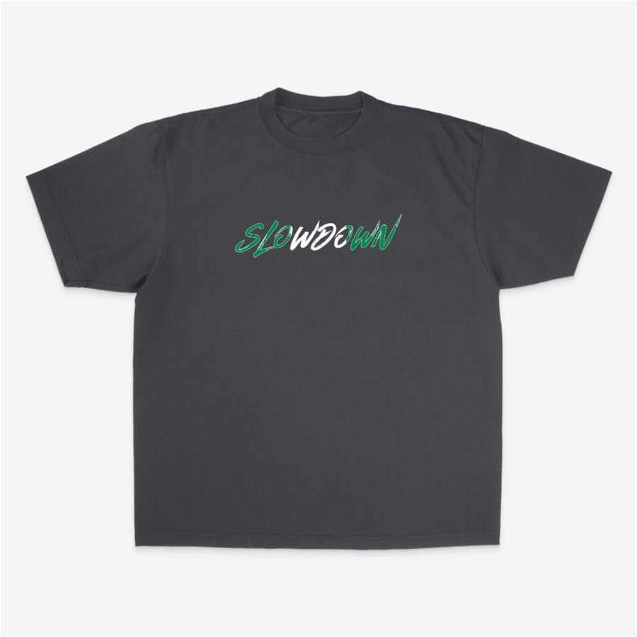 DREAM IN GREEN TEE - GREY